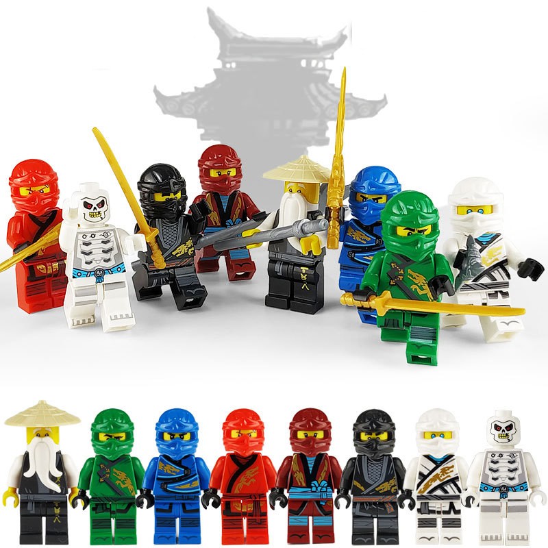 Đồ Chơi Lắp Ráp Cho Bé Combo 8 Nhân Vật Lego Ninjago - Ninja Phantom Rẻ Vô Địch - Smarthome toys