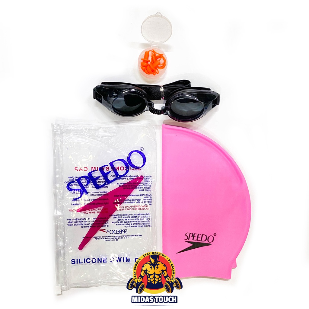 Combo Kính Bơi BALANCE Trẻ Em và Nón Bơi Chất Liệu Silicone Co Giãn Tốt Thoải Mái Form Ôm