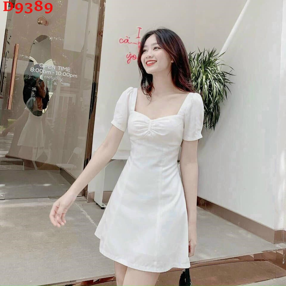 [Mã SKAMSALEP6 giảm 10% tối đa 100K đơn 150K] Đầm đi tiệc cổ vuông nhún ngực sang trọng ZOMI-D9389 | BigBuy360 - bigbuy360.vn