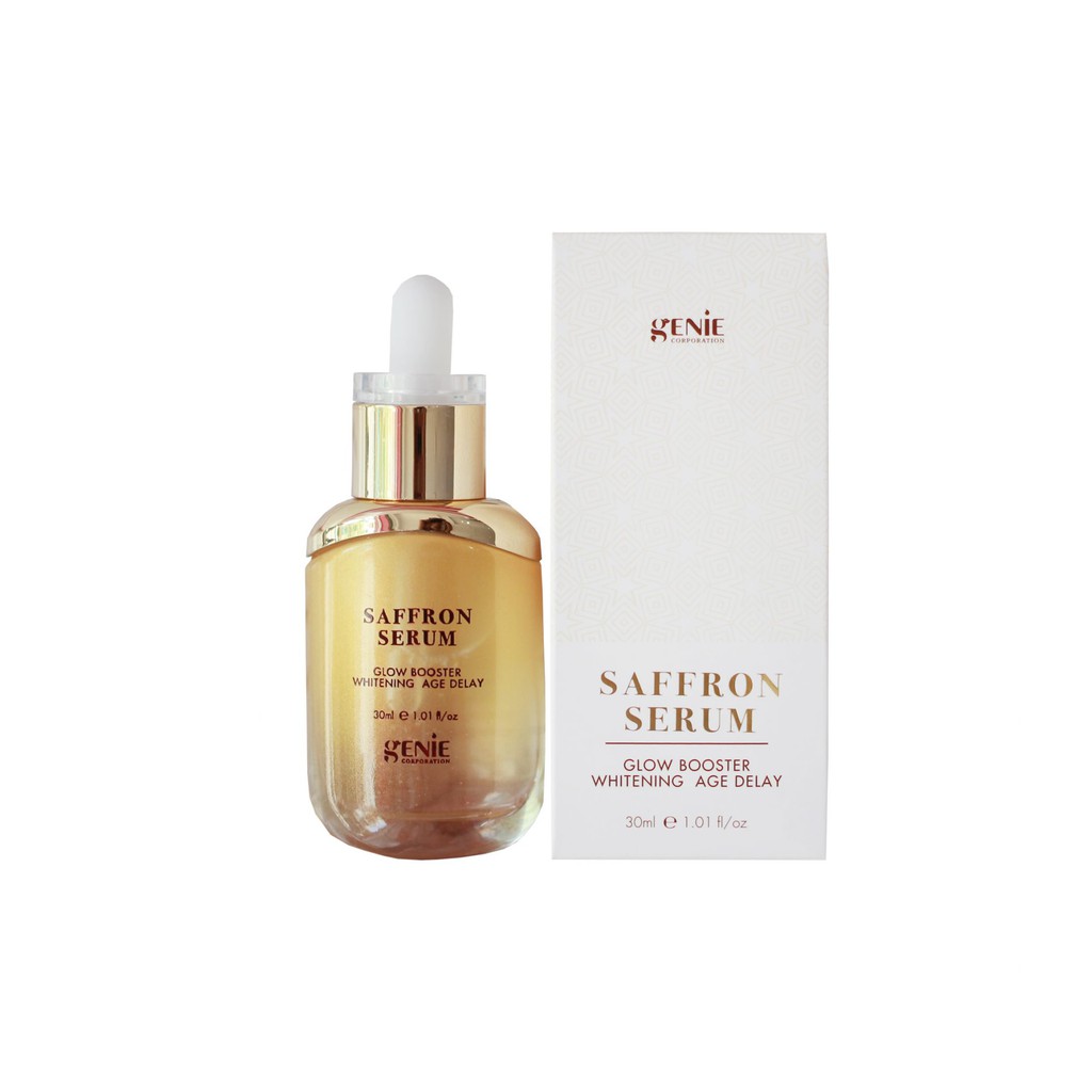 Tinh Chất Nhụy Hoa Nghệ Tây Genie Saffron Serum Glow Booster Whitening Age Delay