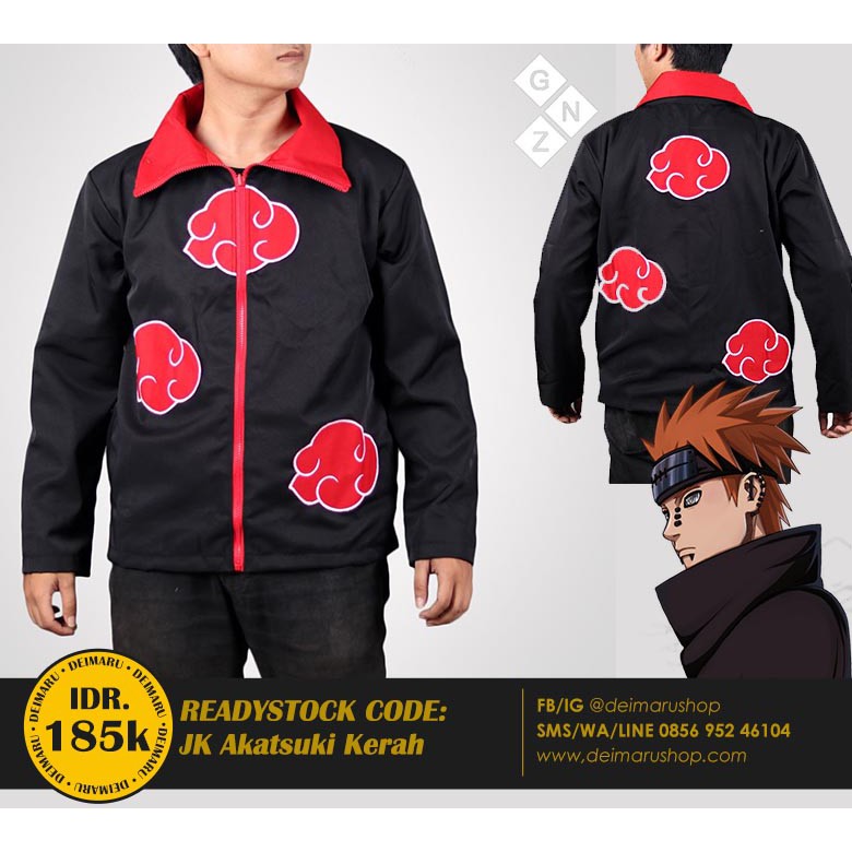 Áo Khoác Hoodie Cosplay Nhân Vật Akatsuki Itachi Trong Naruto