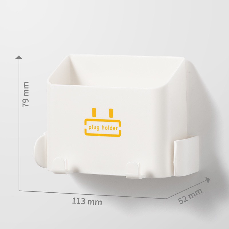 Kệ Dán Tường Treo Sạc Điện Thoại, Remote Nhựa ABS Cao Cấp Siêu Dính Với Keo Nano Thần Thánh -K01