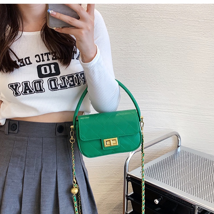 Túi đeo chéo IELGY họa tiết hình thoi thời trang dành cho nữ