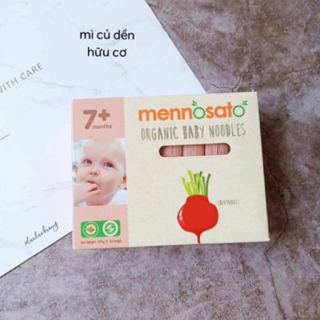 Mỳ sợi rau củ hữu cơ Mennosato 200g cho bé từ 7 tháng