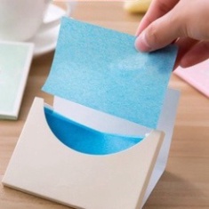Giấy Thấm Dầu Nội Địa Trung 50 Tờ Hàng Loại 1 Được Làm Từ Bột Gỗ Tự Nhiên Thấm Hút Mồ Hôi, Khử Sạch Dầu Nhờn (LH3) (TT65