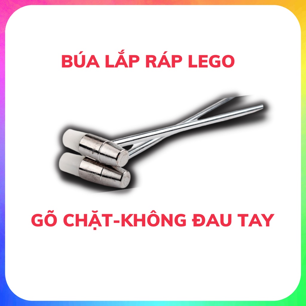 Dụng cụ tháo lắp lego, búa lắp ráp, kìm tháo lắp các mảnh ghép dễ dàng