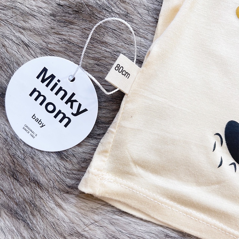 Đồ bộ cho bé trai và bé gái, Bộ Minky Mom cho bé 5-15kg chất vải mềm mịn màu sắc tươi sáng Baby-S – SBVN048