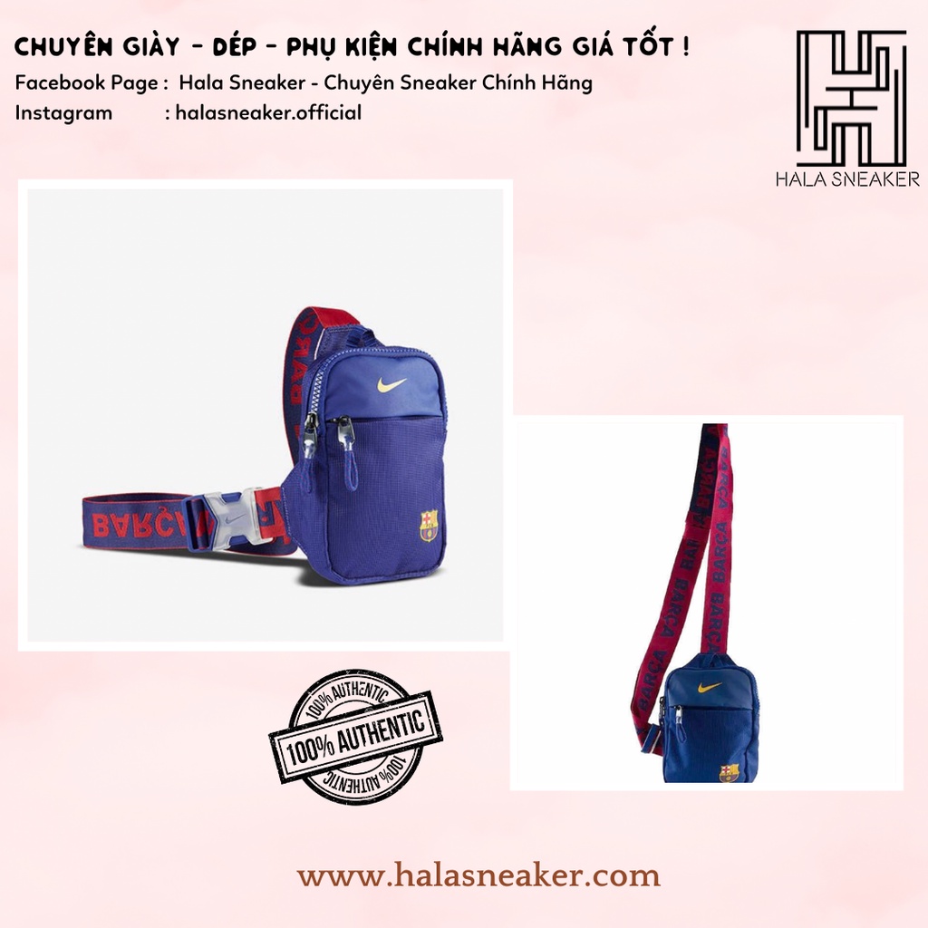 Túi Đeo Chéo Chính Hãng Nike FC Barcelona CK6487 421 - Túi Đa Năng Authentic - Hala Sneaker