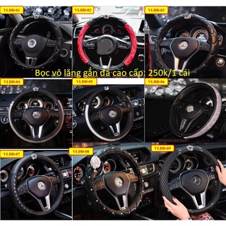 Bọc Vô Lăng cao cấp ĐÍNH ĐÁ sang trọng cho xe hơi (Vương Miện, Thiên Nga)