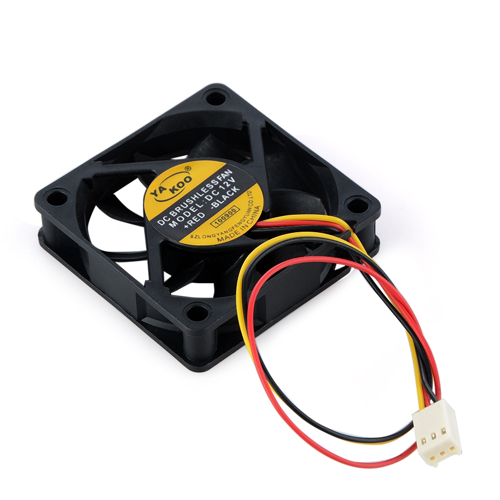 Quạt tản nhiệt 6cm dùng điện DC 12V 3 chấu 60x60mm cho máy tính