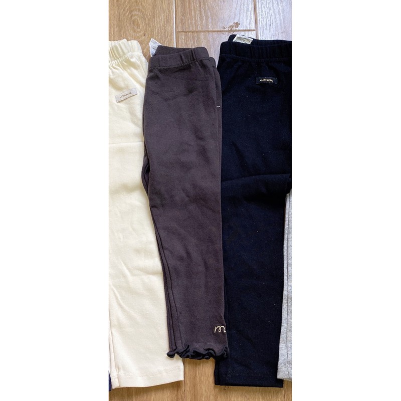 (90,120) Legging cotton trơn xuất Hàn Milkmile mm7gse01