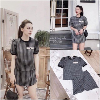 Bán sỉ Set áo chân váy caro siêu xinh