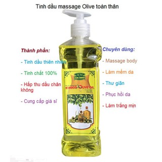 Dầu nền olive không mùi 1000ml dầu massage body
