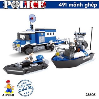 Đồ Chơi Lắp Ráp Ausini 23605 Sở Cảnh Sát - Các Phương Tiện