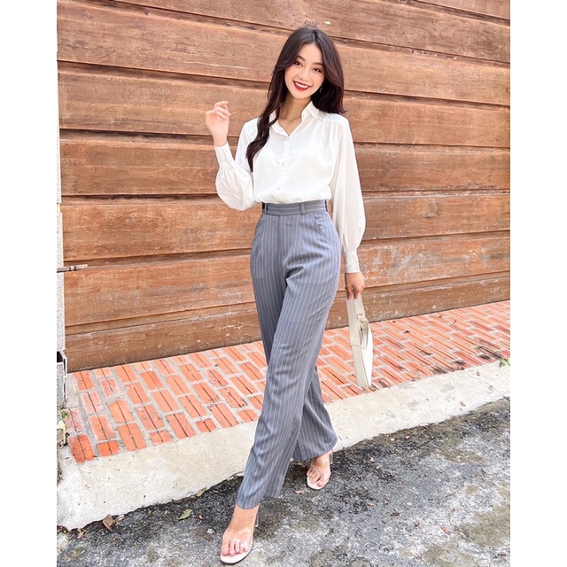 ZIEL Quần suông kẻ sọc | Striped Pants