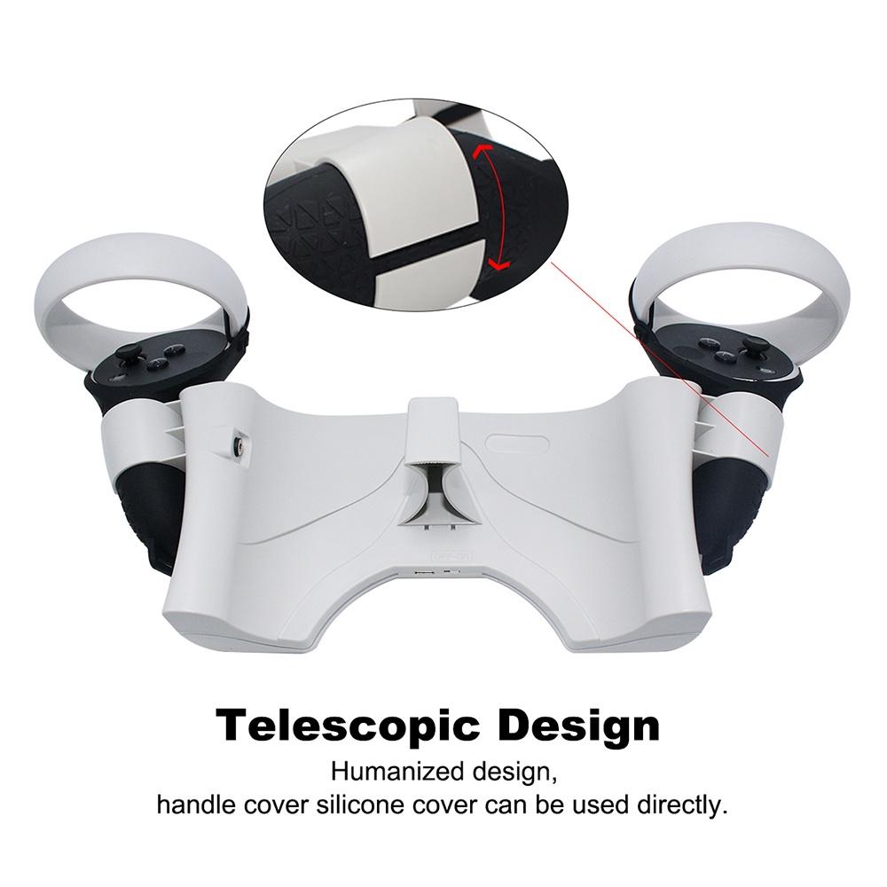Ninki Đế Sạc Nhanh Cho Meta Oculus Quest 2, VR Có Dây Cáp Sạc Nhanh Cho Meta Oculus Quest 2 Giá Đỡ
