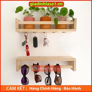 Kệ Gỗ Trang Trí Nhà Cửa - Kệ Gia Vị Đa Năng , Decor Trang Trí Đẹp Mắt, Kèm Phụ Kiện