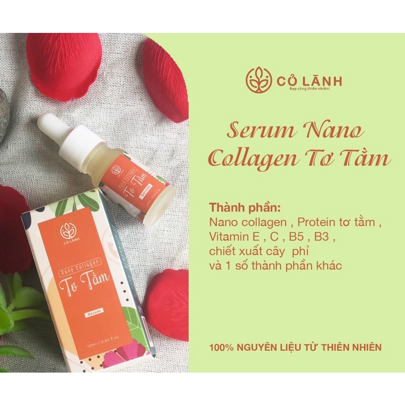 COMBO SERUM VÀ KEM NANO COLLAGEN TƠ TẰM CỎ LÀNH