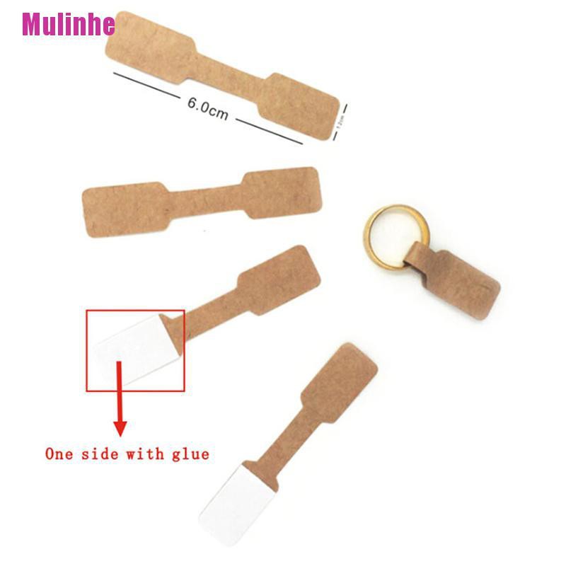 Set 50/ 100 nhãn giấy cứng ghi giá cho nhẫn/ vòng cổ