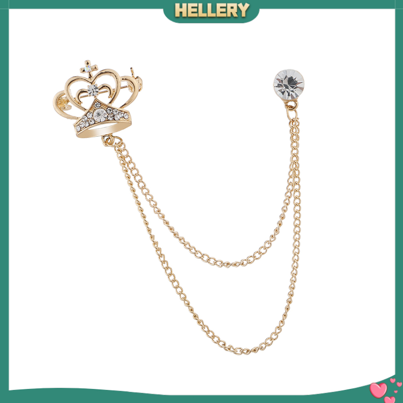 Cài Áo Hình Vương Miện Đính Đá Thời Trang Cho Nam