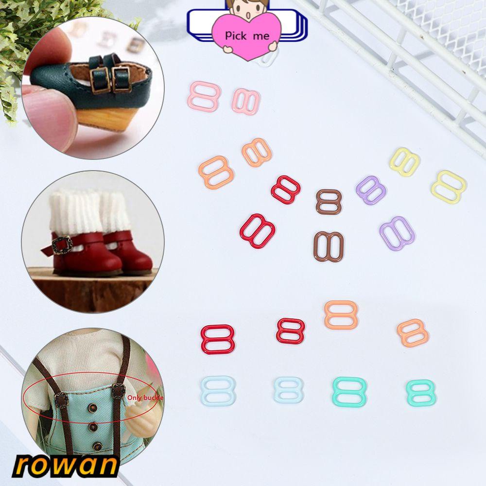 Set 20 Nút Khóa Ba Mặt Mini 10 Màu Kích Thước 6mm / 8mm Chất Lượng Cao Cho Búp Bê