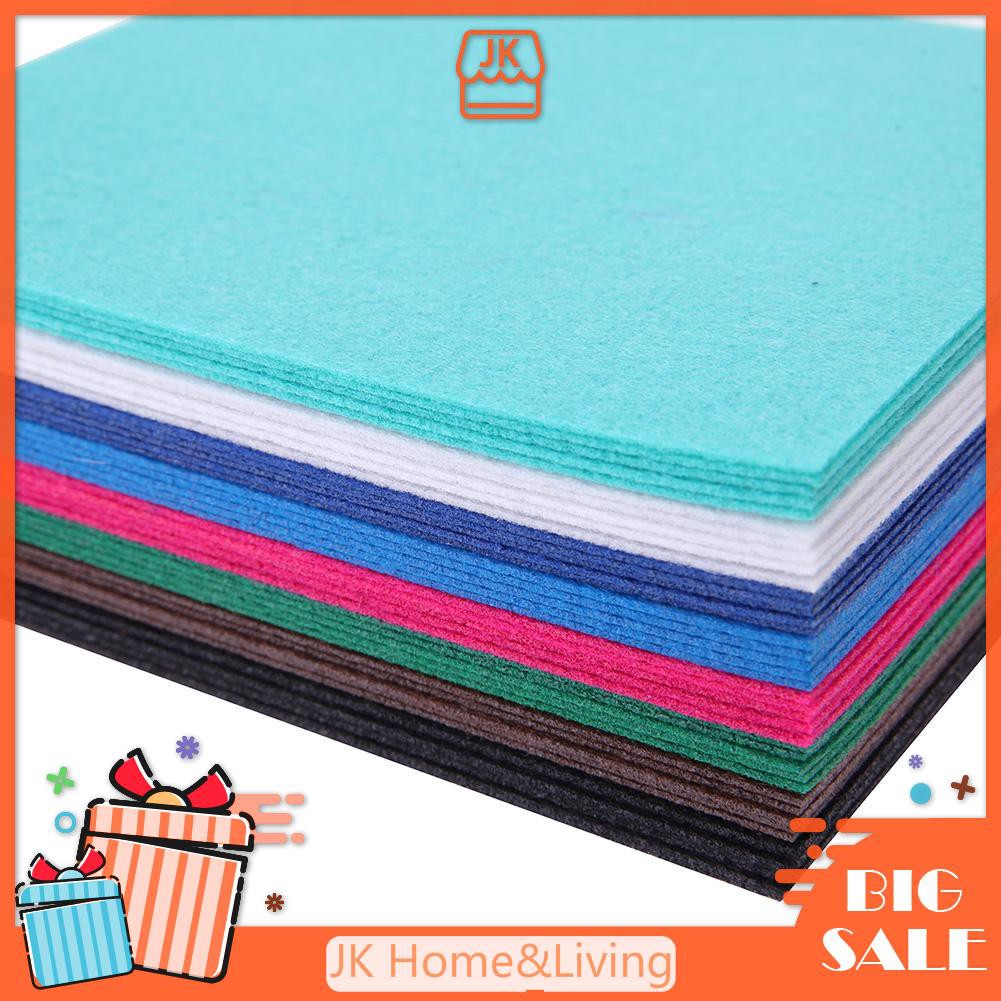 Set 40 Miếng Vải Polyester 10x10cm Nhiều Màu Chuyên Dụng May Vá Đồ Thủ Công