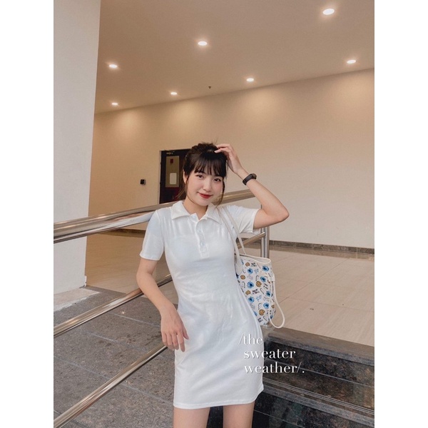 Váy thun ôm polo chất zip đẹp ( Ảnh thật ) | BigBuy360 - bigbuy360.vn