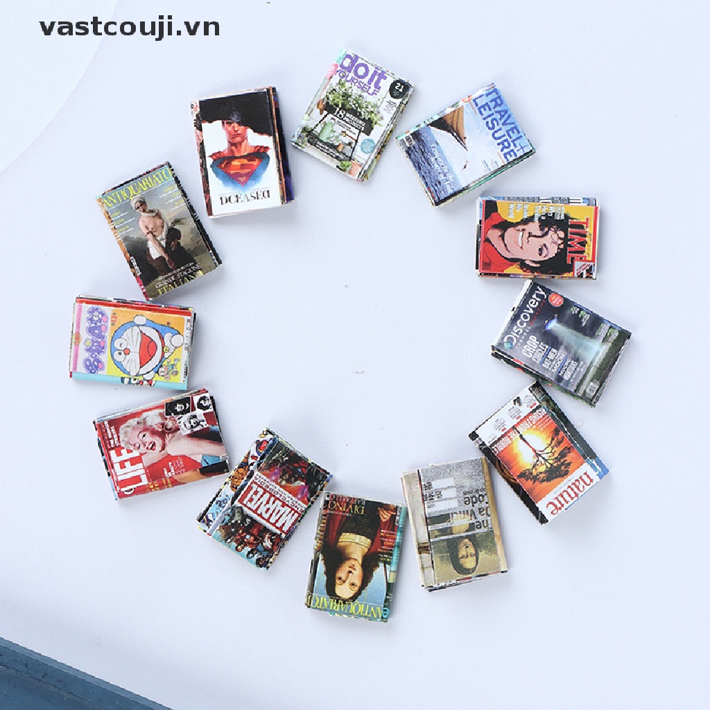 Bộ 12 Cuốn Sách Truyện Tranh Trang Trí Nhà Búp Bê