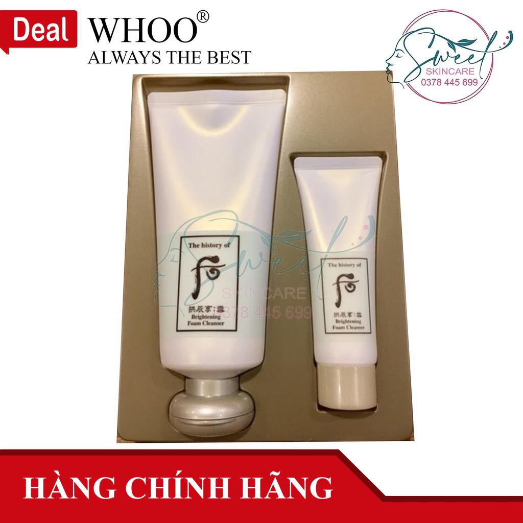 Sữa rửa mặt dưỡng trắng da Whoo Brightening Cleansing Foam -MS05