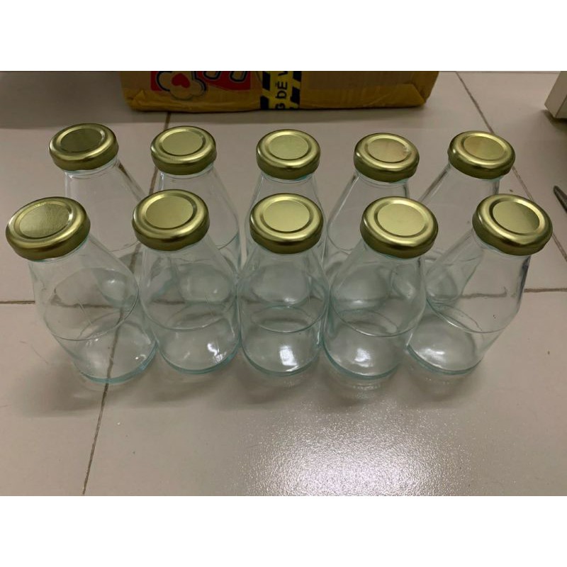 CHAI THỦY TINH ĐỰNG SỮA nắp thiếc 260ml Chai dứa màu Xanh An Toàn dùng cho nước ép detox sinh tố | BigBuy360 - bigbuy360.vn