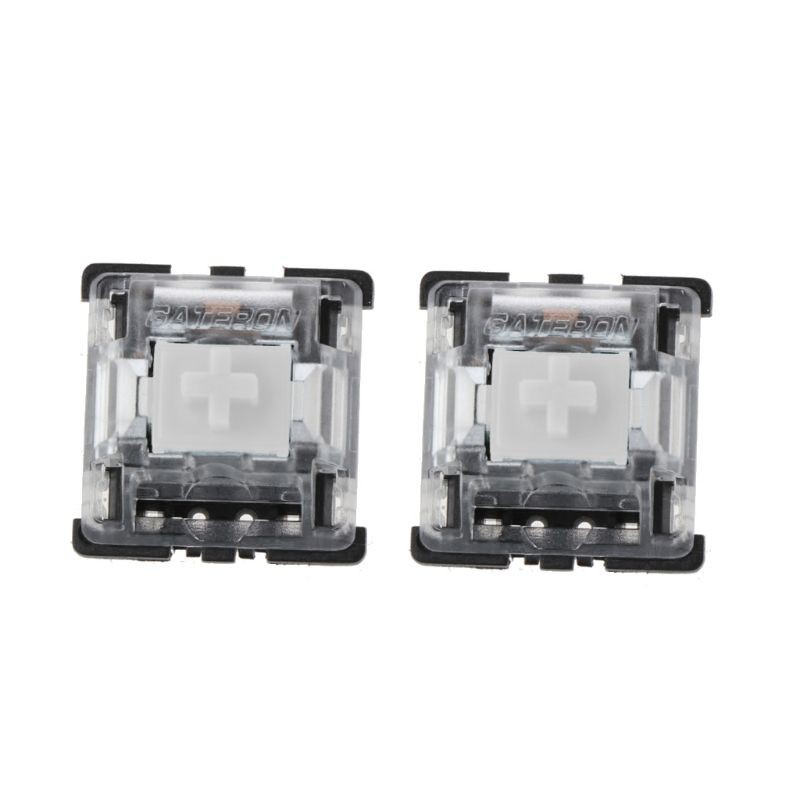 VIVI 10Pcs Mechanical Keyboard Gateron MX 3 Pin Clear Switch Transparent Case