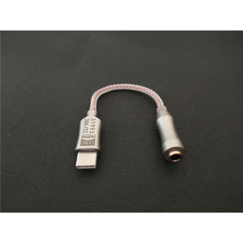 Cáp chuyển đổi Cx31993 USB Type C sang đầu ra tai nghe 3.5mm SNR128dB PCM cho Android Windows 10