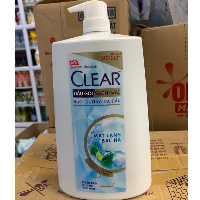 Dầu gội Clear Bạc Hà 1,4kg