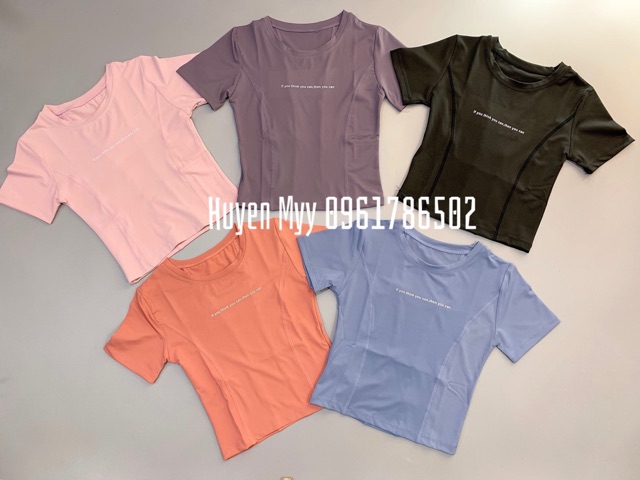 [XẢ SALE] ÁO TẬP CROPTOP TAY NGẮN CỰC XINH Ạ