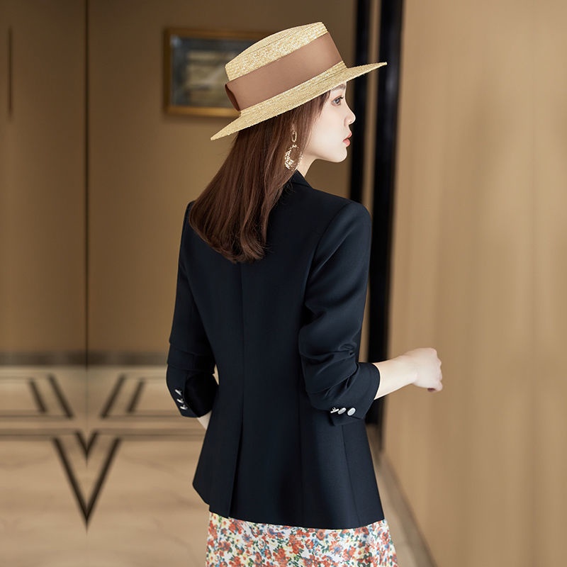 O Kho C Áo Khoác Vest Đen Dáng Ôm Phong Cách Phương Tây Thời Trang Xuân Thu  Dành Cho Nữ