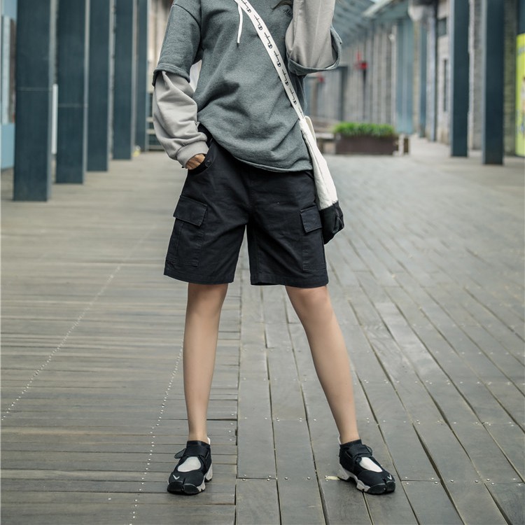 Quần Short Lưng Cao Dáng Rộng Phong Cách Nhật Bản Thời Trang Mùa Hè Mới 2021 Cho Nữ | BigBuy360 - bigbuy360.vn