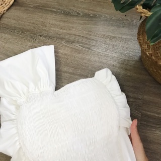 Áo nơ lệch vai