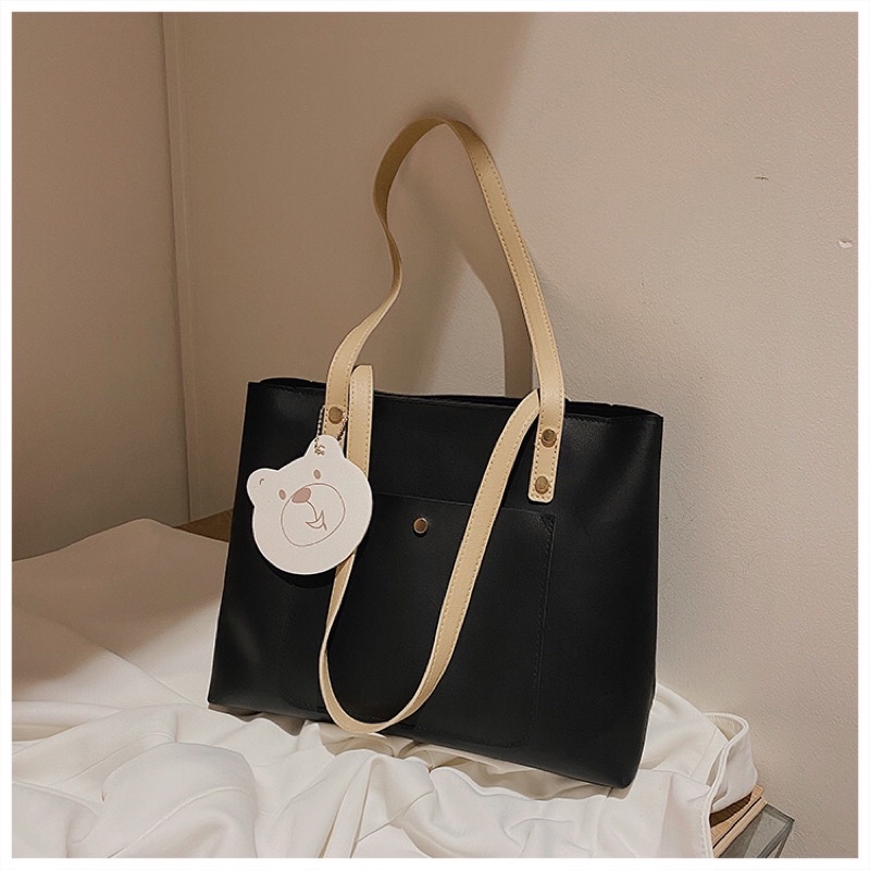 Túi xách A4 tote cầm tay sinh viên nữ size lớn