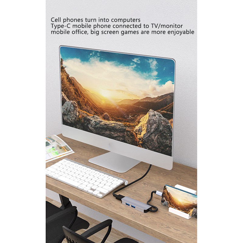 Dock Sạc Byl-2011N Type-C Usb 3.0x2 + Hdmi Cho Pc Laptop | BigBuy360 - bigbuy360.vn