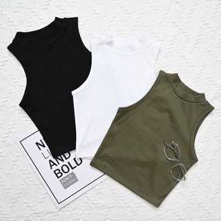 [HìnhThật]Áo Thun Gân Ba lỗ Croptop