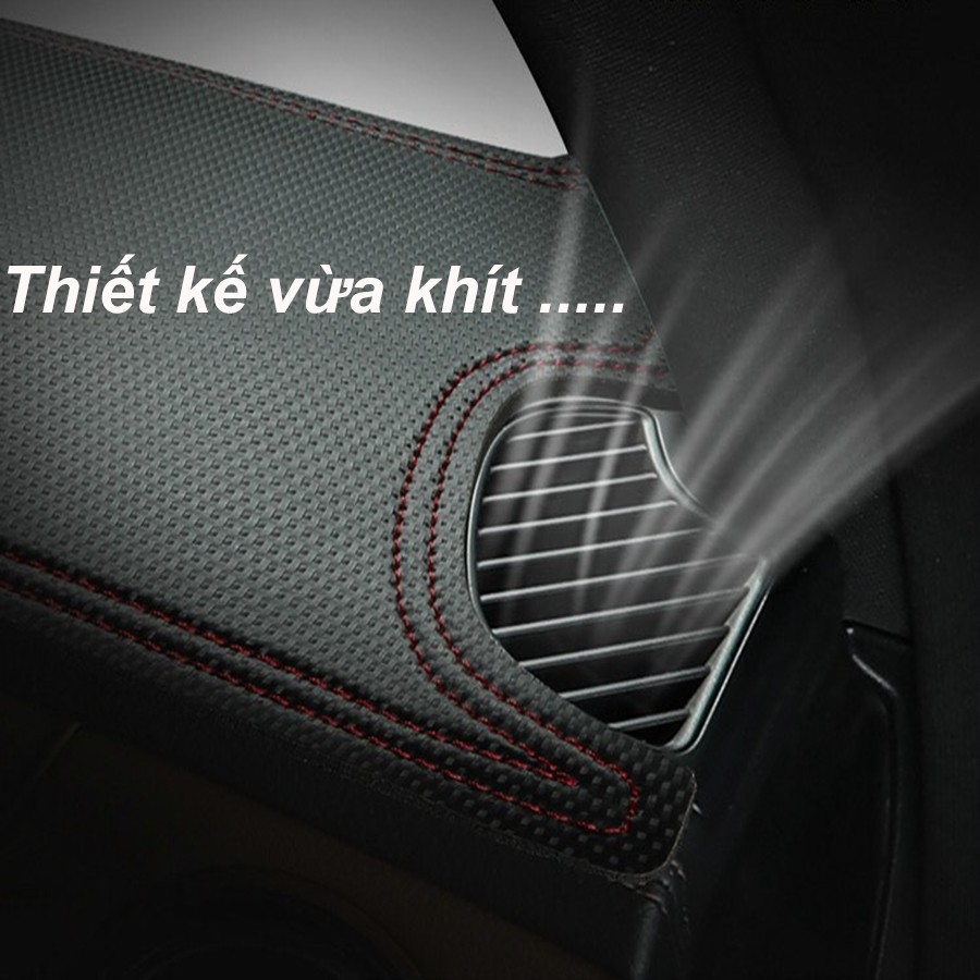 Thảm Taplo Da Carbon Xe Mitsu Xpander 2018 đến 2022 Màu Đen,đế có chống trượt chống xô lệch, đường may sắc nét, vừa form