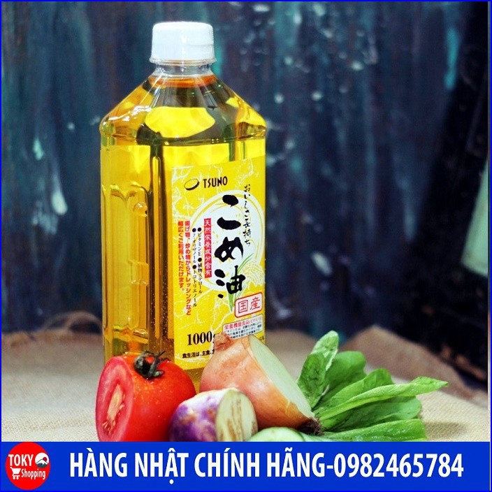 Dầu gạo cao cấp Tsuno Nhật Bản 1000gr Hàng Nhật Chính Hãng