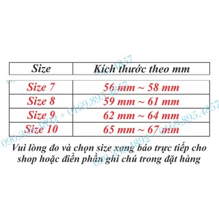 Nhẫn nam inox