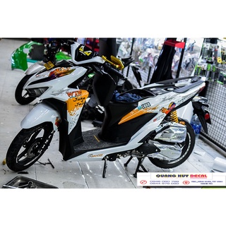 Tem trùm vario cam trắng, tem xe vario, team vario, tem dán xe máy, tem vario 150, team xe vario, tem vario cam trắng