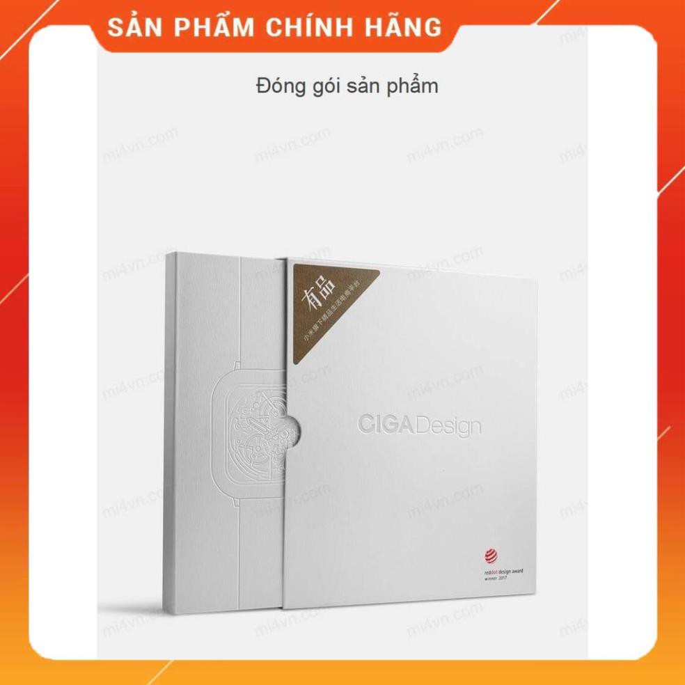 Đồng hồ Nam Xiaomi Ciga Design màu đen (Phiên bản 2 dây đeo) 1 dây kim loại, 1 dây da