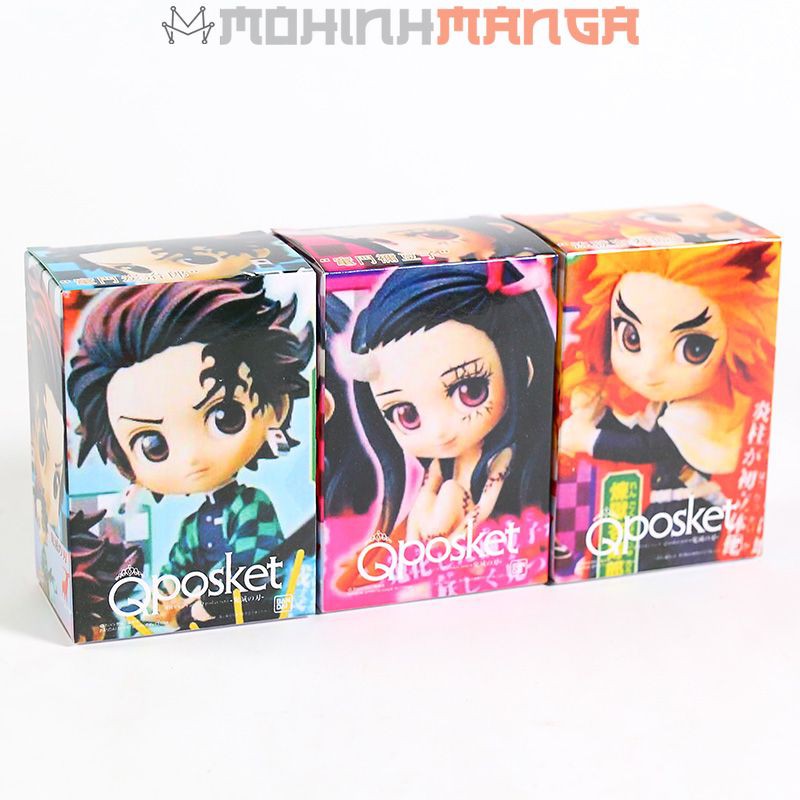 Set 3 mô hình Kimetsu No Yaiba Thanh gươm diệt quỷ Tanjiro Kạmado Nezuko viêm trụ Rengoku Kyojuro Tanjirou Demon Slayer