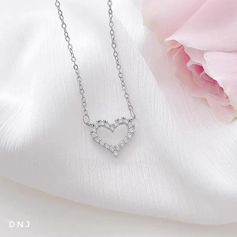 Dây chuyền nữ - dây chuyền nữ bạc ta - kiểu dáng dây tim nhẹ nhàng