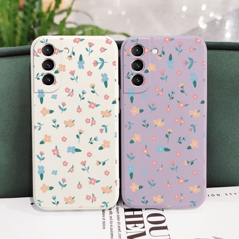 Ốp Điện Thoại Cảm Giác Thoải Mái Họa Tiết Hoa Cho Samsung Galaxy S21 FE Ultra Plus Mini