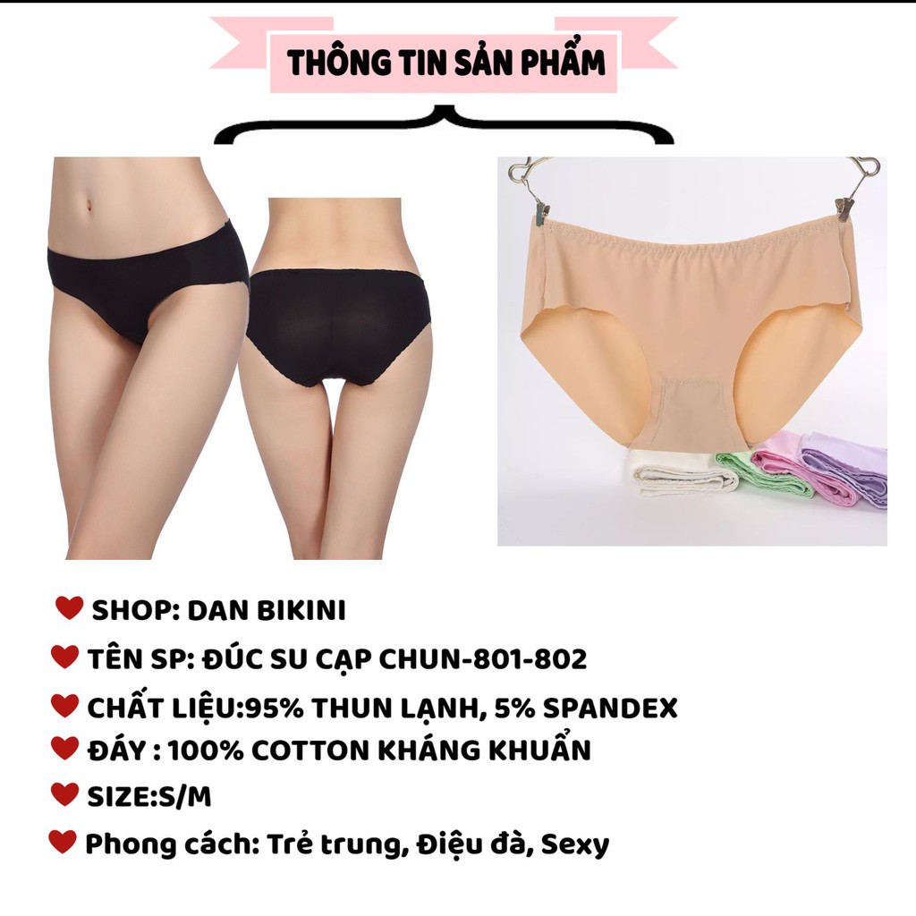 Quần Lót Nữ Đúc Su ❤️FREESHIP❤️ Quần Lót Nữ thông hơi thoáng mát ❤️ Quần Lót thun lạnh ôm dáng sexy mã 801-802 | BigBuy360 - bigbuy360.vn