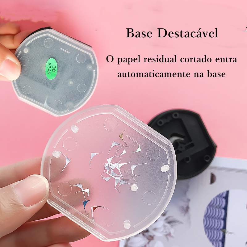 Dụng Cụ Cắt Giấy Hình Tròn Mini Di Động Tiện Dụng DIY